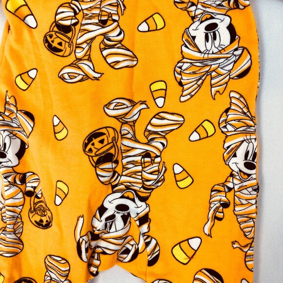 Disney Mickey Minnie Mouse Mummy Halloween One Piece Blanket Sleeper 0-3 Months - Picture 6 of 6